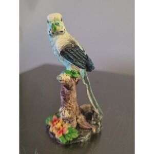 Blue parakeet Bird Figure‎ on Branch